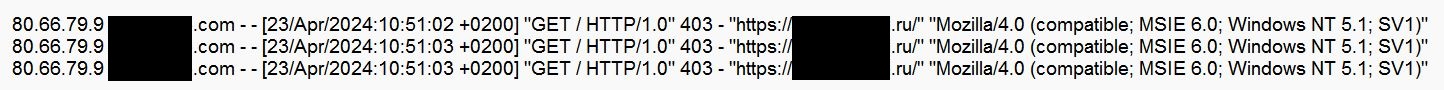 Dummer Spam-Referrer über AS60602 - Inovare-Prim SRL - Chisinau - Moldova